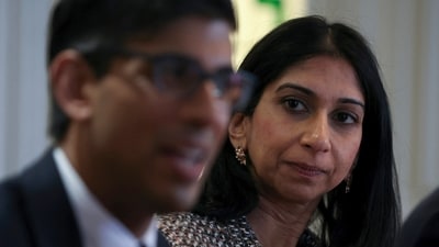 Suella Braverman Sacked: Britain's Prime Minister Rishi Sunak and Suella Braverman are seen. (AP) Suella Braverman Sacked: Britain's Prime Minister Rishi Sunak and Suella Braverman are seen. (AP)