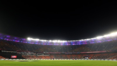 General view of empty seats in the stands during a cricket match (REUTERS)