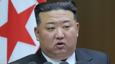 North Korean leader Kim Jong-un speaks during the 9th Session of the 14th Supreme People's Assembly of the Democratic People's Republic of Korea, in Pyongyang. (Reuters)