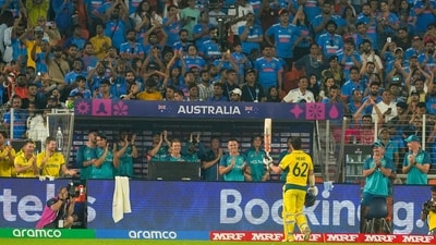 Australia's Travis Head acknowledges teammates as he walks off the ground after his dismissal during the ICC Men's Cricket World Cup 2023 final match between against India, at the Narendra Modi Stadium (PTI) Australia's Travis Head acknowledges teammates as he walks off the ground after his dismissal during the ICC Men's Cricket World Cup 2023 final match between against India, at the Narendra Modi Stadium (PTI)