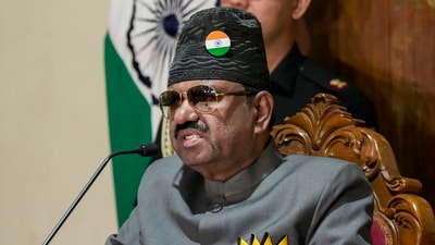 Kolkata: West Bengal governor CV Ananda Bose speaks during a press conference at the Governor House. (PTI) Kolkata: West Bengal governor CV Ananda Bose speaks during a press conference at the Governor House. (PTI)