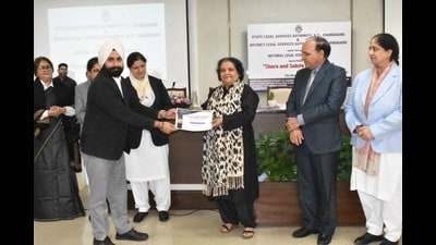 The app will reach out to thousands of people living in 21 villages in the periphery of Chandigarh by forming teams of panel advocates and para legal volunteers. (HT PHOTO) The app will reach out to thousands of people living in 21 villages in the periphery of Chandigarh by forming teams of panel advocates and para legal volunteers. (HT PHOTO)