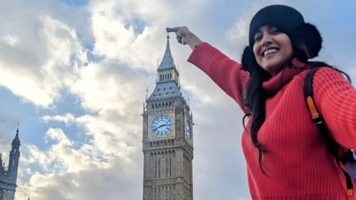 Ishita Dutta recently travelled to London.