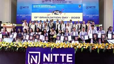 At the convocation ceremony, 13 Gold medals were awarded to the toppers of the institute's UG, PG and MBA programs. (Handout) At the convocation ceremony, 13 Gold medals were awarded to the toppers of the institute's UG, PG and MBA programs. (Handout)