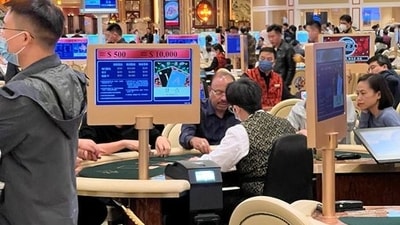 Shiv Sena (UBT) leader Sanjay Raut posted pictures of Maharashtra BJP chief Chandrashekhar Bawankule at a Macau casino. Shiv Sena (UBT) leader Sanjay Raut posted pictures of Maharashtra BJP chief Chandrashekhar Bawankule at a Macau casino.