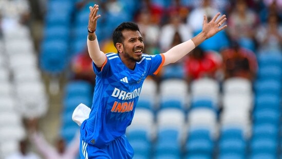 Yuzvendra Chahal did not make it to India's 15-man squad for the Australia T20I series (AFP)