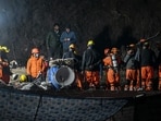 National Disaster Response Force (NDRF) personnel prepare to enter into the tunnel as rescue operation moves into its final phase, for workers trapped in the Silkyara under construction road tunnel, days after it collapsed in the Uttarkashi district of India's Uttarakhand state on November 22, 2023. National Disaster Response Force (NDRF) personnel prepare to enter into the tunnel as rescue operation moves into its final phase, for workers trapped in the Silkyara under construction road tunnel, days after it collapsed in the Uttarkashi district of India's Uttarakhand state on November 22, 2023.