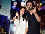 Rashmika Mandanna and Ranbir Kapoor at the Animal event. Rashmika Mandanna and Ranbir Kapoor at the Animal event.