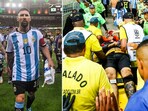 Messi-led Argentina team walks off after clashes broke out in the Maracana stands