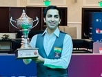 Pankaj Advani poses with the IBSF World Billiards Championship trophy Pankaj Advani poses with the IBSF World Billiards Championship trophy