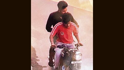 A CCTV grab of the accused fleeing after the incident. (Sourced) A CCTV grab of the accused fleeing after the incident. (Sourced)