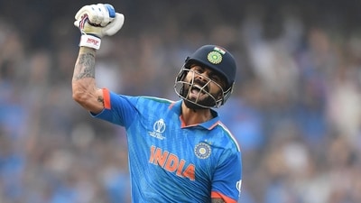Virat Kohli accumulated 765 runs in 11 innings in the World Cup (ICC Twitter) Virat Kohli accumulated 765 runs in 11 innings in the World Cup (ICC Twitter)