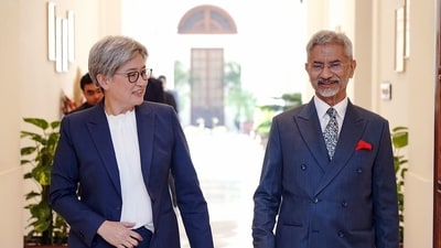 External Affairs Minister S Jaishankar meets with Australian Foreign Minister Senator Penny Wong in Delhi (ANI) External Affairs Minister S Jaishankar meets with Australian Foreign Minister Senator Penny Wong in Delhi (ANI)