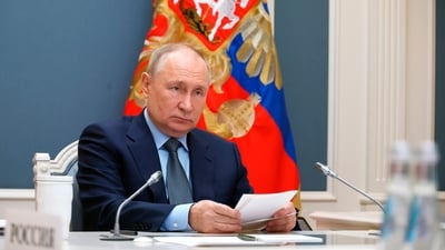 Vladimir Putin at G20: Russian president Vladimir Putin participates in a G20 summit via videoconference in Moscow, Russia. (AP) Vladimir Putin at G20: Russian president Vladimir Putin participates in a G20 summit via videoconference in Moscow, Russia. (AP)