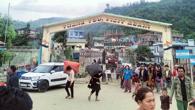 At least 90 new Myanmar nationals crossed the Mizoram borders over the last two days, say officials. (ANI)