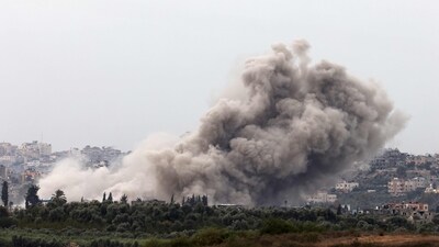 Israel-Hamas War: Smoke billowing after an Israeli strike in north Gaza. (AFP) Israel-Hamas War: Smoke billowing after an Israeli strike in north Gaza. (AFP)