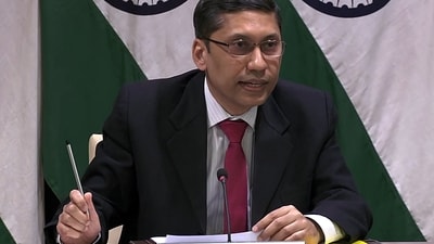 Ministry of external affairs (MEA) spokesperson Arindam Bagchi. Ministry of external affairs (MEA) spokesperson Arindam Bagchi.