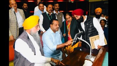 Punjab speaker Kultar Singh Sandhwan said the entire work of the Punjab assembly, including functioning of the sessions, is being done digitally in a paperless manner. (Sourced)