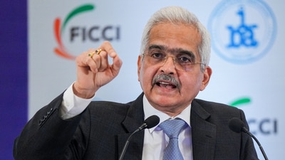 RBI Governor Shaktikanta Das delivers the inaugural address at FIBAC 2023 in Mumbai on November 22. (PTI) RBI Governor Shaktikanta Das delivers the inaugural address at FIBAC 2023 in Mumbai on November 22. (PTI)