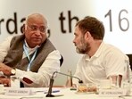 Congress President Mallikarjun Kharge and Rahul Gandhi. Congress President Mallikarjun Kharge and Rahul Gandhi.