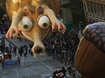 Ice Age’s Scrat was still chasing his acorn during the 93rd Macy’s Thanksgiving Day Parade in New York on November 23, 2017. Millions applauded marching bands, elaborate floats and enormous tethered balloons in New York’s traditional Macy’s Thanksgiving Day parade, packing sidewalks as Thanksgiving festivities dotted the US. Elsewhere, community feasts and Black Friday deals brought shoppers out in large numbers.