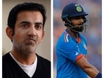 Gautam Gambhir and KL Rahul Gautam Gambhir and KL Rahul