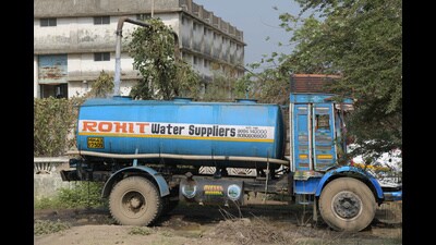 Currently, several housing societies in Pune district are facing severe water shortage and are spending huge amounts of money on purchasing water from private water tanker operators. (REPRESENTATIVE PIC)