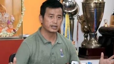 Former India football captain Bhaichung Bhutia ( (ANI Photo)) Former India football captain Bhaichung Bhutia ( (ANI Photo))
