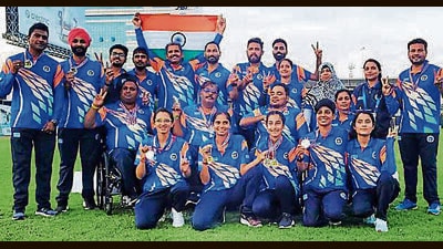 India bagged four golds, four silvers and a bronze in the Asian Para Archery Championships. (HT Photo) India bagged four golds, four silvers and a bronze in the Asian Para Archery Championships. (HT Photo)