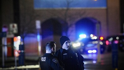 Police respond to the scene of a shooting on Monday, Nov. 20, 2023 in Beavercreek, Ohio. Police say a shooter opened fire at a Walmart, wounding four people before apparently killing himself. The attack took place Monday night at a Walmart in Beavercreek, in the Dayton metropolitan area. (AP) Police respond to the scene of a shooting on Monday, Nov. 20, 2023 in Beavercreek, Ohio. Police say a shooter opened fire at a Walmart, wounding four people before apparently killing himself. The attack took place Monday night at a Walmart in Beavercreek, in the Dayton metropolitan area. (AP)