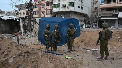Israeli troops man a position during a military operation in the northern Gaza Strip (AFP) Israeli troops man a position during a military operation in the northern Gaza Strip (AFP)