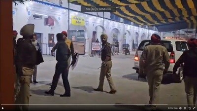 The incident took place when policemen tried to get the gurdwara vacated from a faction of Nihangs led by Baba Mann Singh. (Sourced) The incident took place when policemen tried to get the gurdwara vacated from a faction of Nihangs led by Baba Mann Singh. (Sourced)