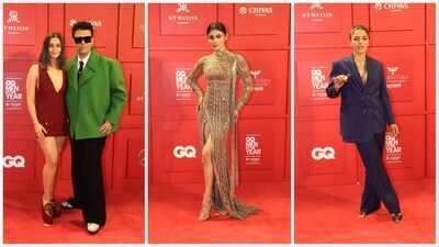 Alia Bhatt, Karan Johar, Mouni Roy and Wamiqa Gabbi were all spotted at the GQ Men of the Year awards show. Alia Bhatt, Karan Johar, Mouni Roy and Wamiqa Gabbi were all spotted at the GQ Men of the Year awards show.