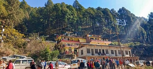 Uttarkashi: People stand beside houses near the Silkyara Tunnel during the rescue operation of trapped workers inside the tunnel. (PTI) Uttarkashi: People stand beside houses near the Silkyara Tunnel during the rescue operation of trapped workers inside the tunnel. (PTI)