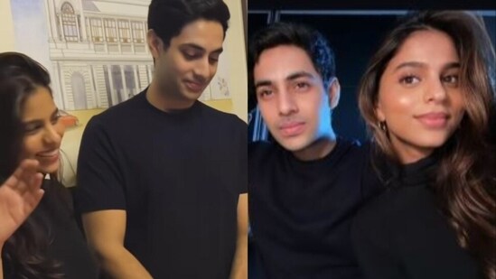 Suhana Khan posted photos with Agastya Nanda.