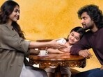 Mrunal Thakur and Nani in a still from Hi Nanna