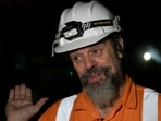 President of the International Tunnelling and Underground Space Association, Australian independent disaster investigator, Arnold Dix speaks to the media at the site of collapsed under-construction Silkyara tunnel in the Uttarkashi district.