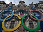 FILE - The Olympic rings in front of the Paris City Hall, in Paris, Sunday, April 30, 2023. France’s military is planning to contribute 15,000 soldiers to the massive security operation for next year's Paris Olympics, it was reported on Thursday, Nov. 23, 2023. (AP Photo/Aurelien Morissard, File) FILE - The Olympic rings in front of the Paris City Hall, in Paris, Sunday, April 30, 2023. France’s military is planning to contribute 15,000 soldiers to the massive security operation for next year's Paris Olympics, it was reported on Thursday, Nov. 23, 2023. (AP Photo/Aurelien Morissard, File)