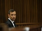 FILE PHOTO: Oscar Pistorius sits in the dock at the North Gauteng High Court in Pretoria, South Africa for a bail hearing