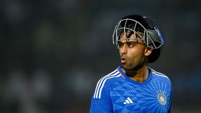 India's captain Suryakumar Yadav reacts as he walks back after his dismissal in the IND vs AUS 1st T20I (AFP) India's captain Suryakumar Yadav reacts as he walks back after his dismissal in the IND vs AUS 1st T20I (AFP)