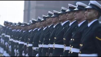 Indian Navy personnel during a guard of honour ceremony in New Delhi. (Sanchit Khanna/HT File Photo) Indian Navy personnel during a guard of honour ceremony in New Delhi. (Sanchit Khanna/HT File Photo)