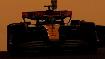 McLaren's Lando Norris during practice (REUTERS)