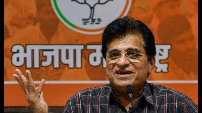 Mumbai: BJP leader Kirit Somaiya addresses a press conference, at the party office in Mumbai, Tuesday, July 26, 2022. (PTI Photo) (PTI07_26_2022_000252B) (PTI) Mumbai: BJP leader Kirit Somaiya addresses a press conference, at the party office in Mumbai, Tuesday, July 26, 2022. (PTI Photo) (PTI07_26_2022_000252B) (PTI)