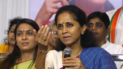 NCP (Sharad Pawar) MP Supriya Sule (PTI) NCP (Sharad Pawar) MP Supriya Sule (PTI)