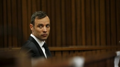 FILE PHOTO: Oscar Pistorius sits in the dock at the North Gauteng High Court in Pretoria, South Africa for a bail hearing (REUTERS)