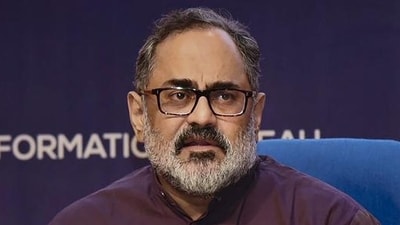 Minister of state for electronics and IT Rajeev Chandrasekhar (PTI file) Minister of state for electronics and IT Rajeev Chandrasekhar (PTI file)