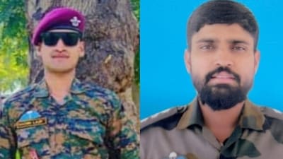 Paratrooper Sachin Laur and Captain Shubham Gupta