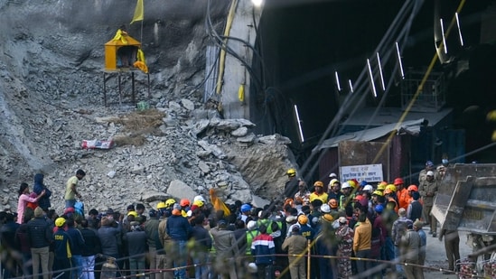 Prime Minister Narendra Modi also spoke to Uttarakhand CM on the phone and sought information about the ongoing rescue operation.&nbsp;(AFP)