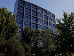  A general view of the Zhongzhi Enterprise Group office building in Beijing, China 