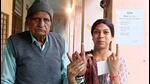 While Alwar’s Tijara witnessed the highest turnout of around 80.85%, the lowest was seen in Pali’s Sumerpur with 57.81%. (HT Photo)